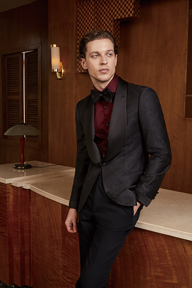 Custom tailored tuxedo for men